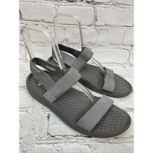 Crocs Womens Size 11 Smoke Gray Literide Sandals